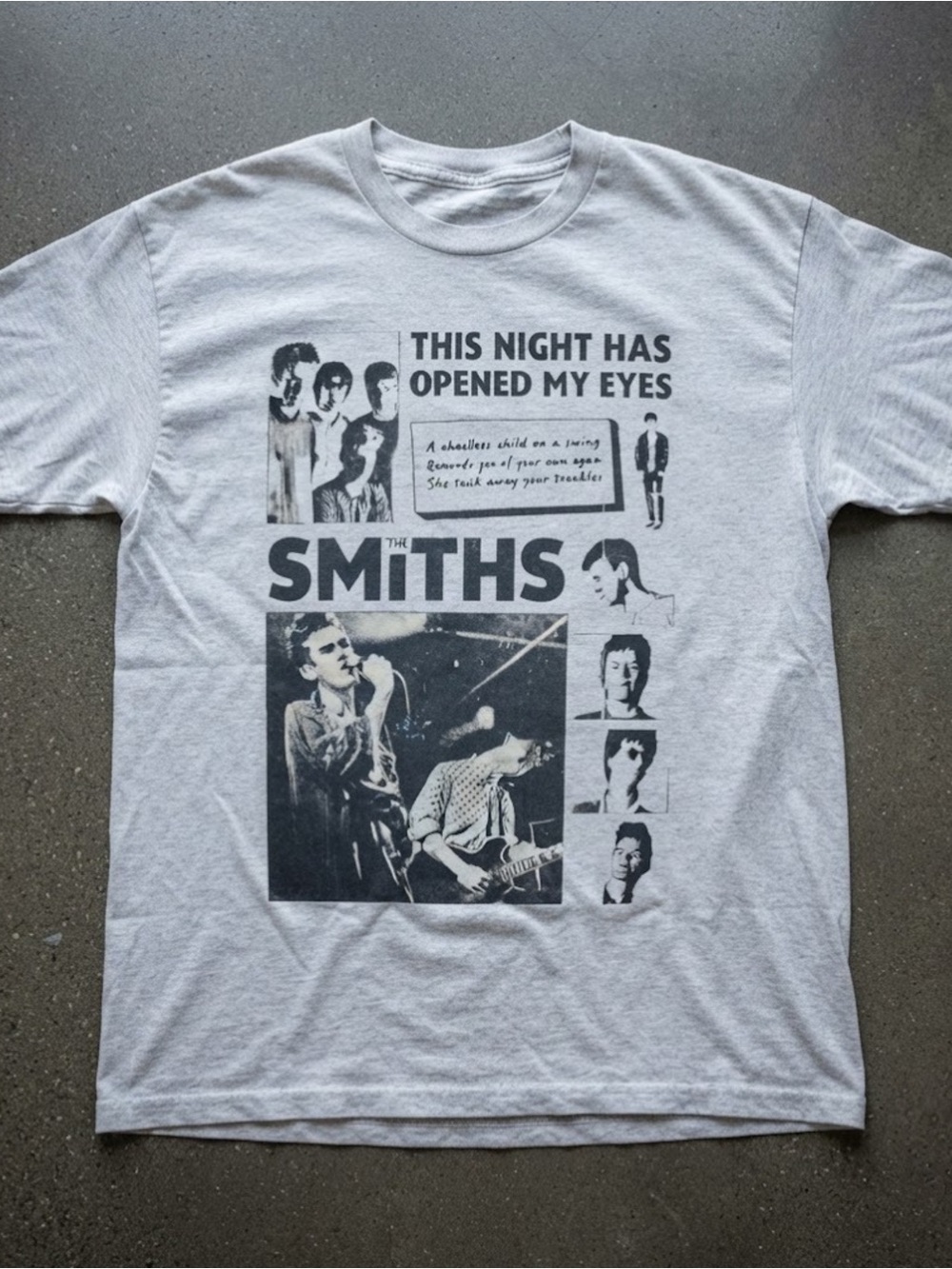 Grey Indie Rock Band Music Graphic T-shirt Gildan